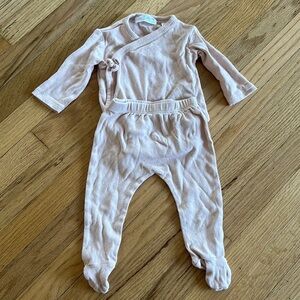 Zara Pointelle Kimono Footie Set